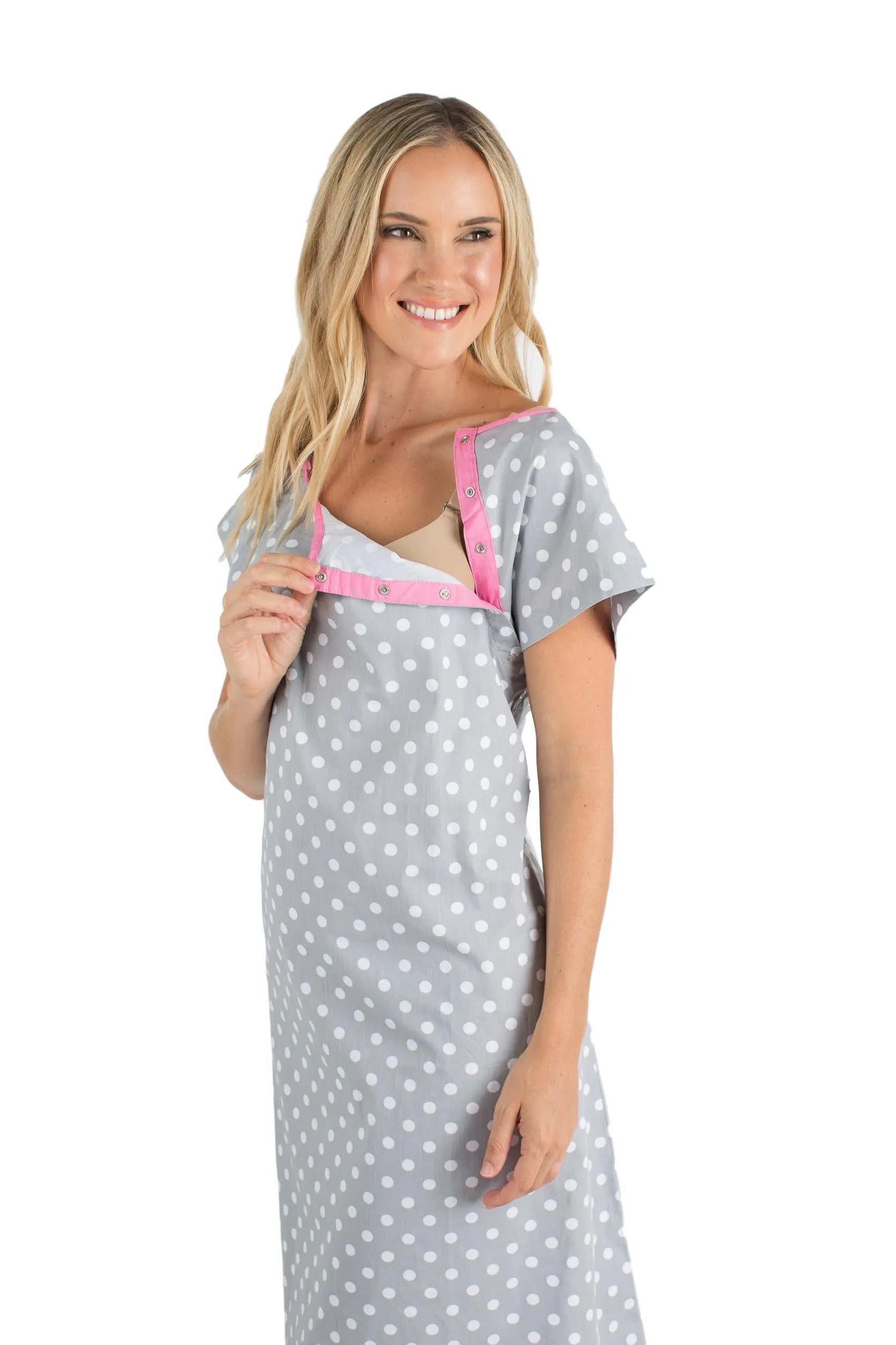 Lisa Hospital Patient Gownie & Matching Pillowcase Set
