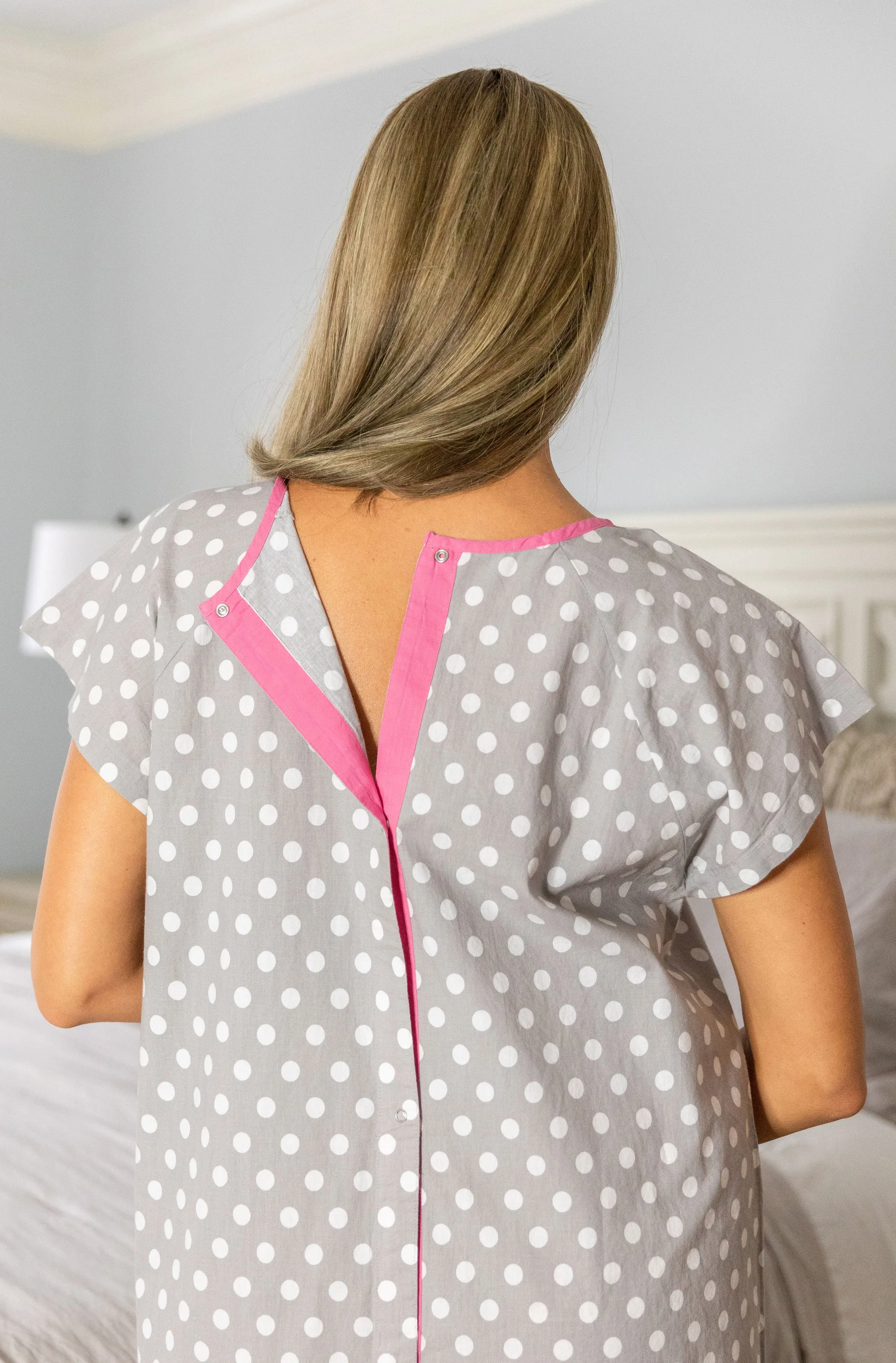 Lisa Hospital Patient Gownie & Matching Pillowcase Set