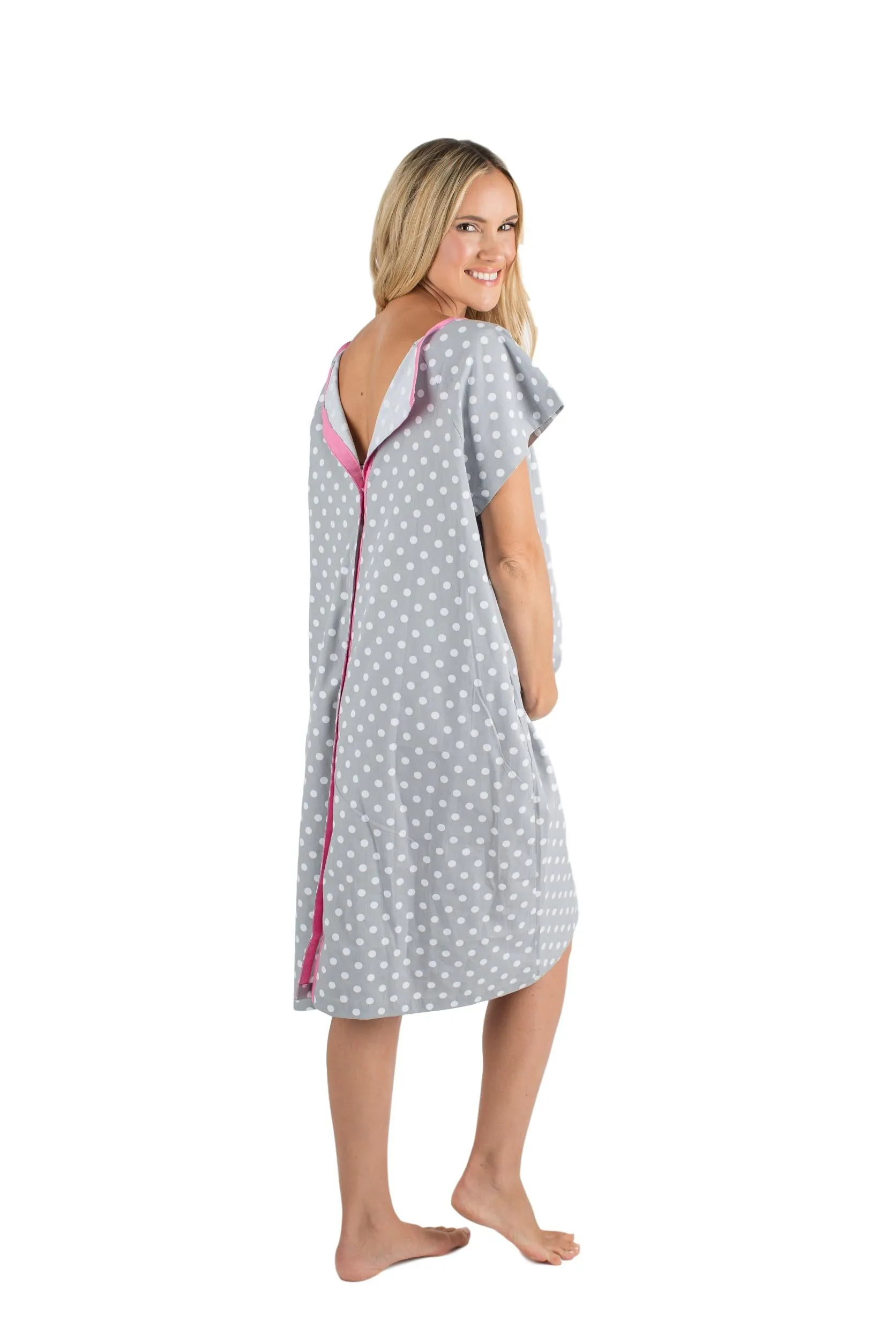 Lisa Hospital Patient Gownie & Matching Pillowcase Set