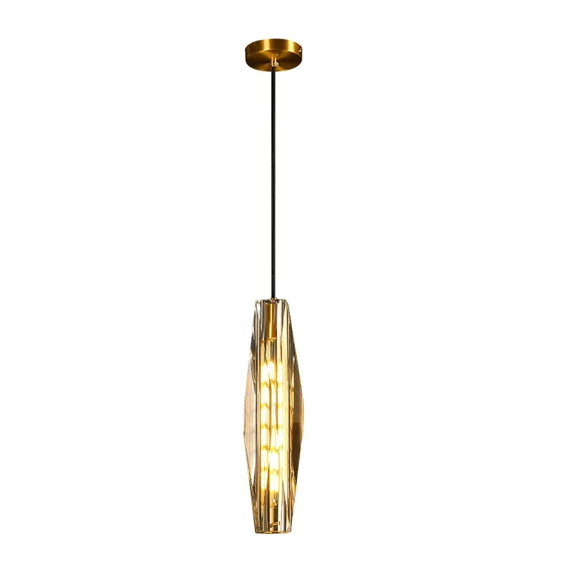 Luxury Lighting Diamond Shaped Crystal Pendant Lamp