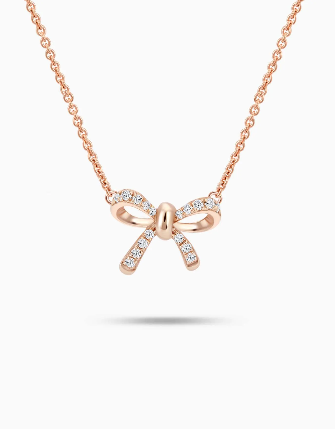LVC Noeud Ribbon Diamond Necklace