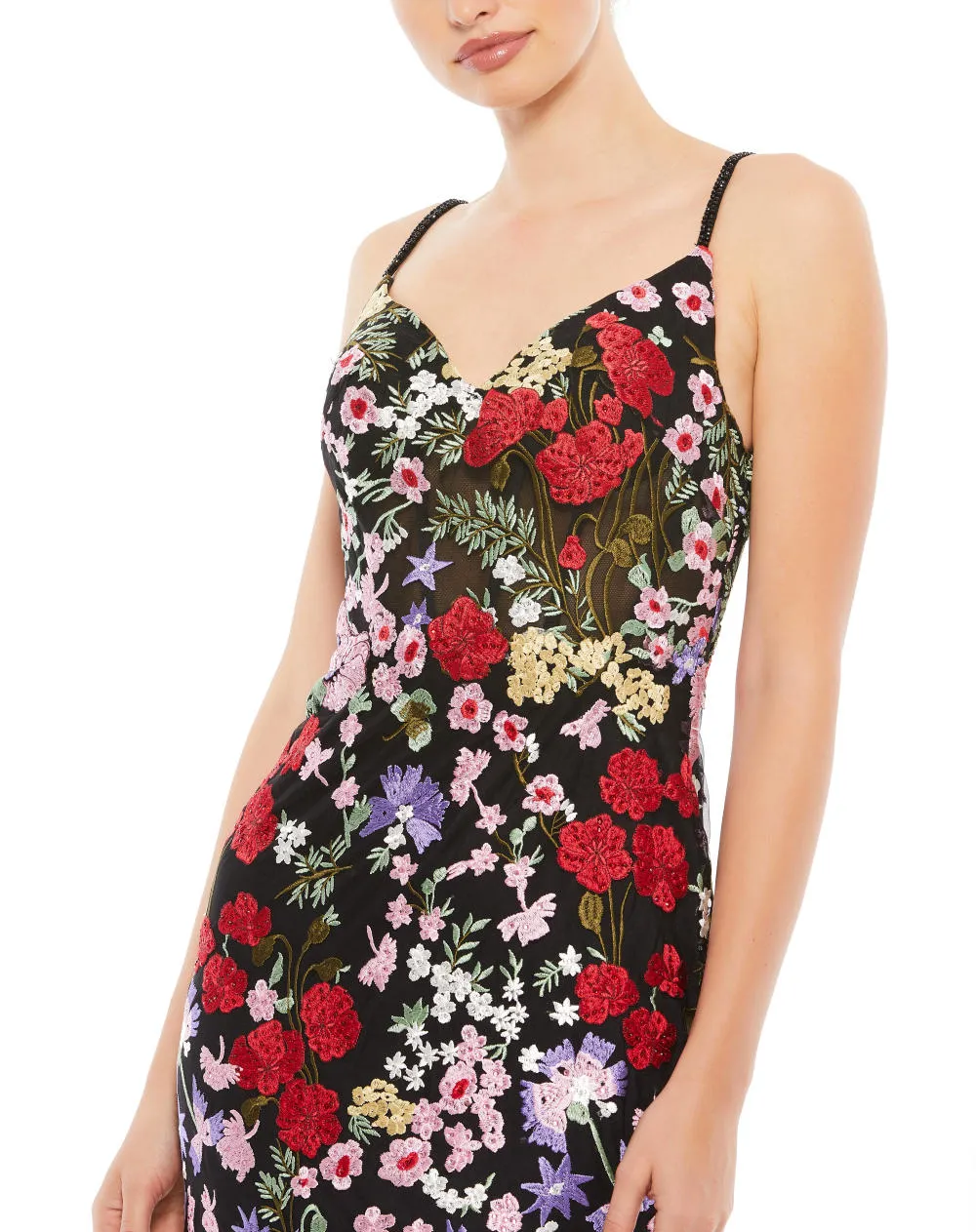 MD-67473 Strappy Long Dress-Black