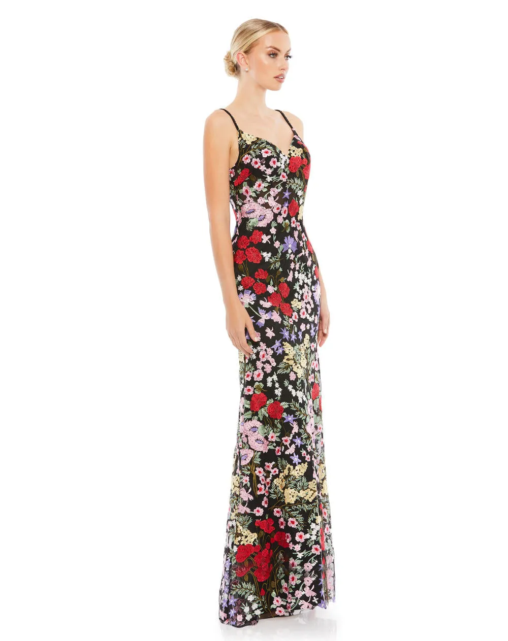 MD-67473 Strappy Long Dress-Black