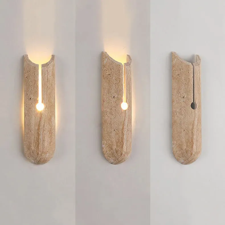 Natural Stone Travertine Hallway Wall Sconces