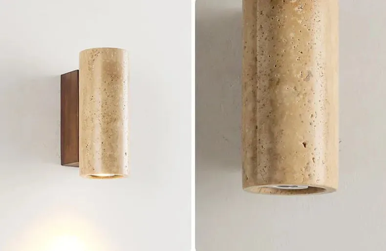Natural Stone Travertine Hallway Wall Sconces