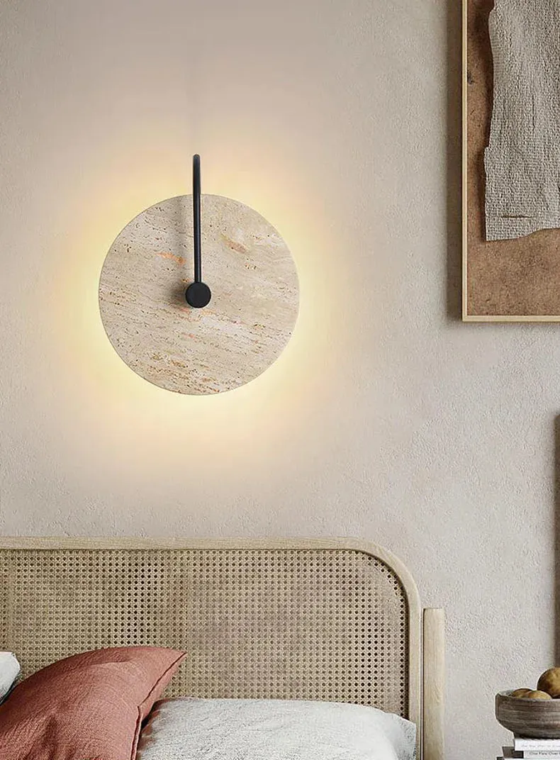 Natural Stone Travertine Hallway Wall Sconces