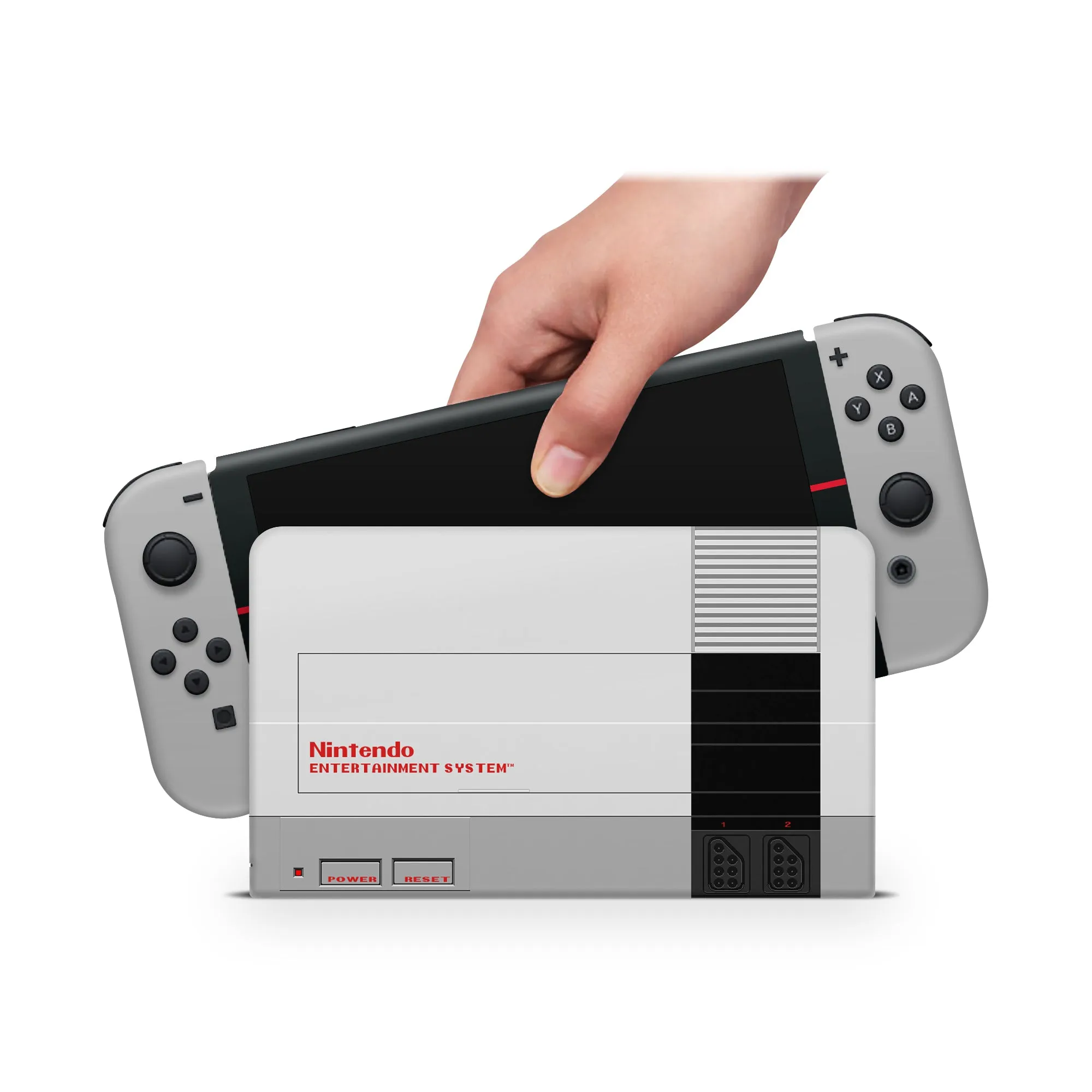 Nintendo Switch Oled Skin Decals - NES Retro- Wrap Vinyl Sticker