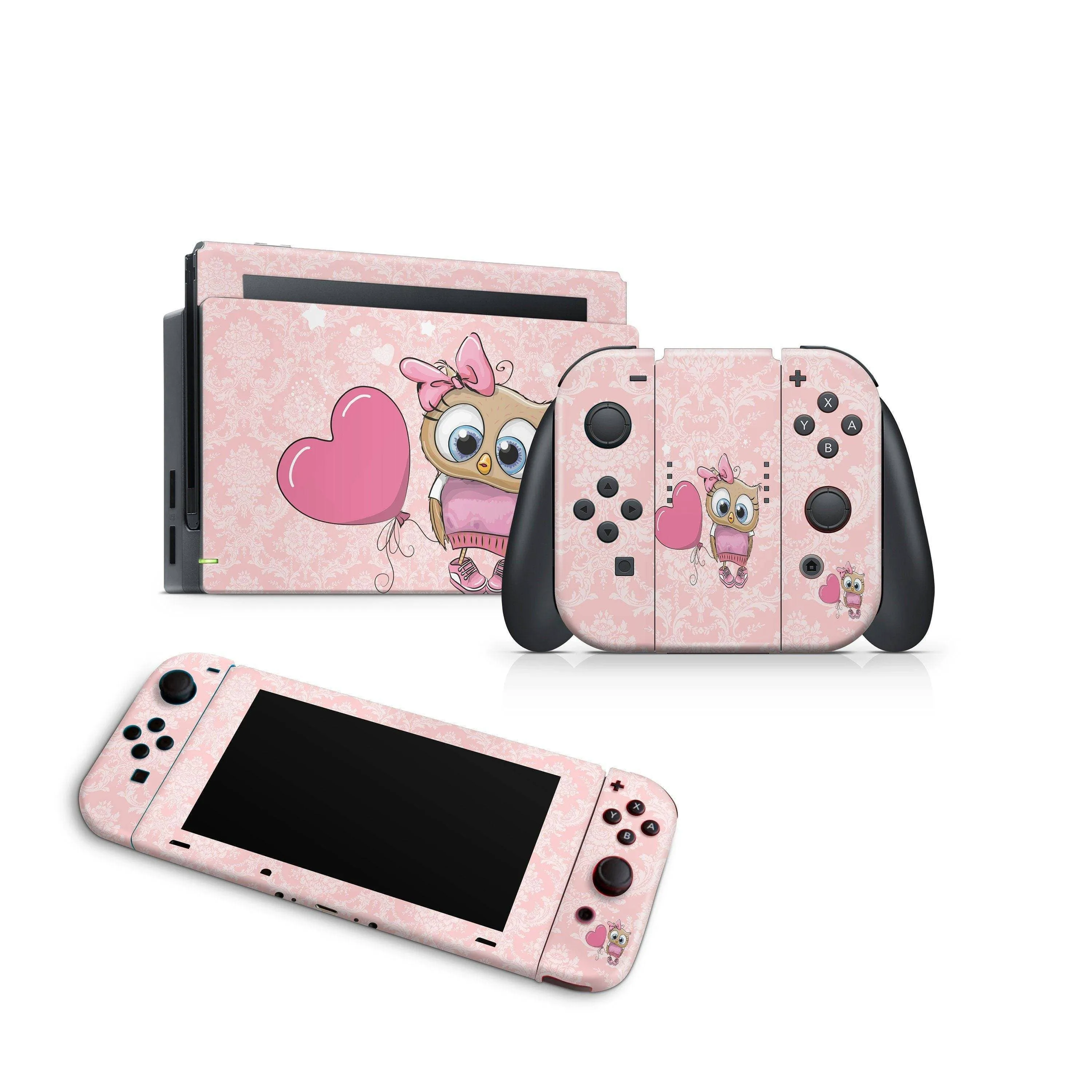 Nintendo Switch Skin Decals - Cartoon Owl - Wrap Vinyl Sticker