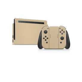 Nintendo Switch Skin Decals -  Dark Beige - Wrap Vinyl Sticker