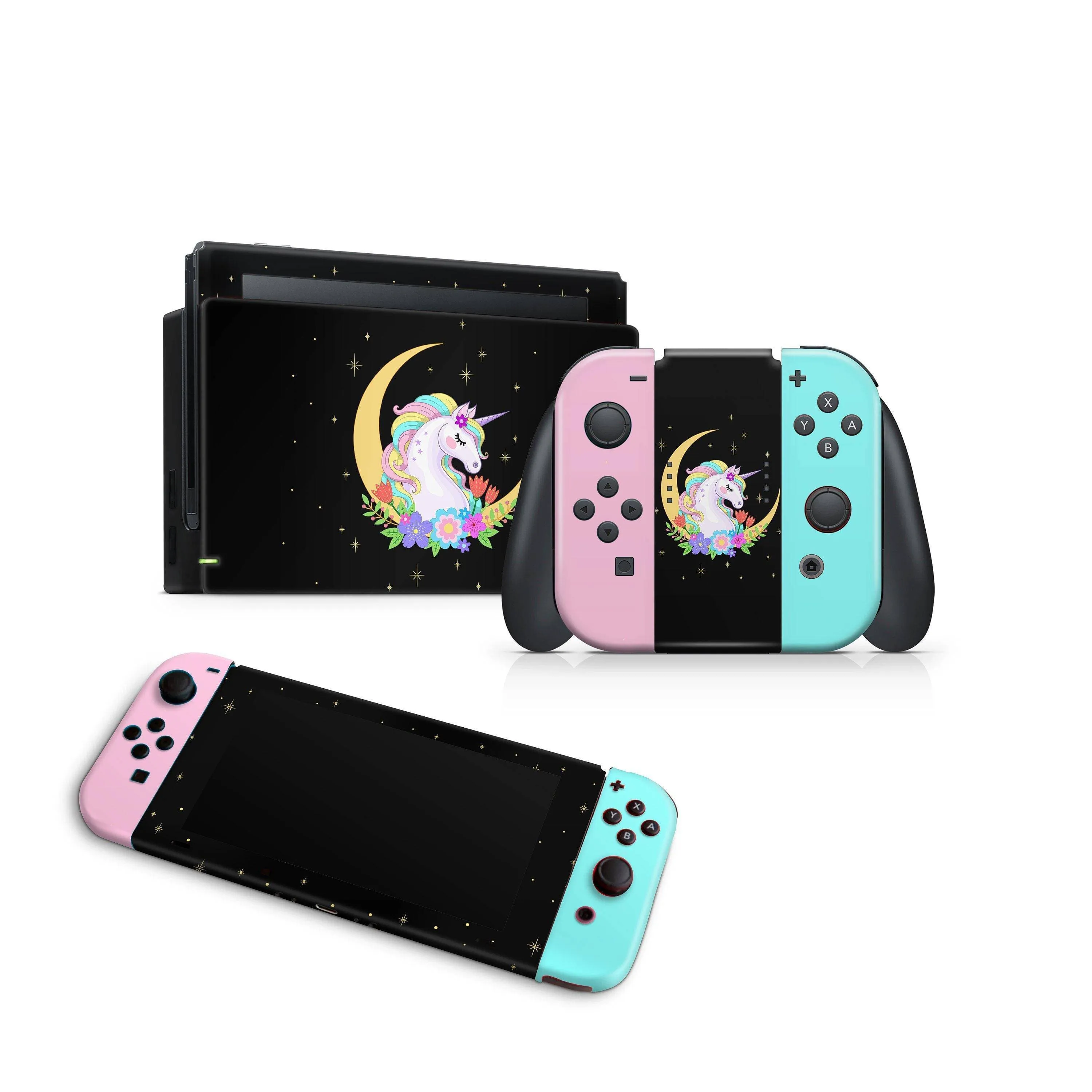 Nintendo Switch Skin Decals - Horned Creature - Wrap Vinyl Sticker