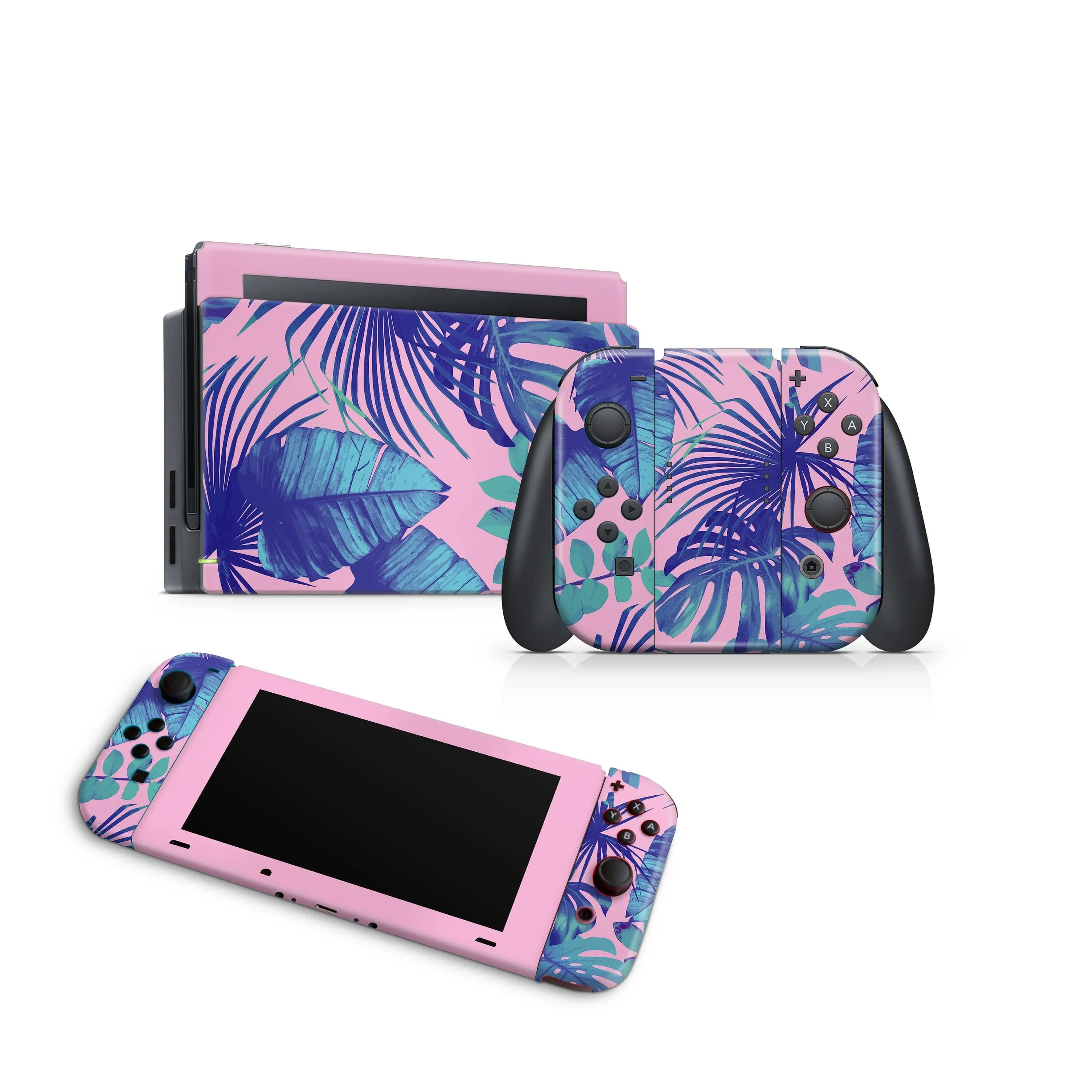 Nintendo Switch Skin Decals - Palm Rainforest - Wrap Vinyl Sticker