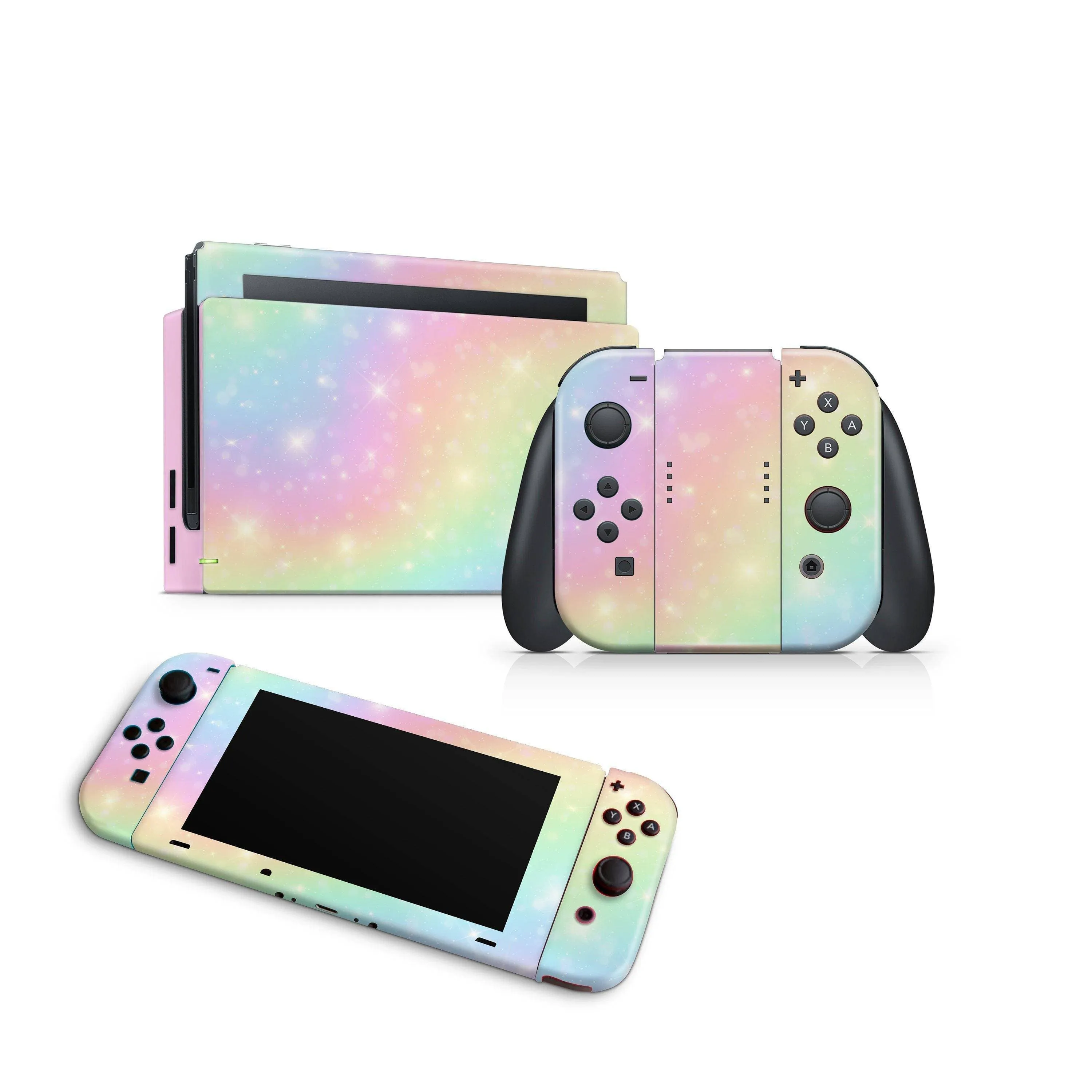 Nintendo Switch Skin Decals - Rainbow - Wrap Vinyl Sticker