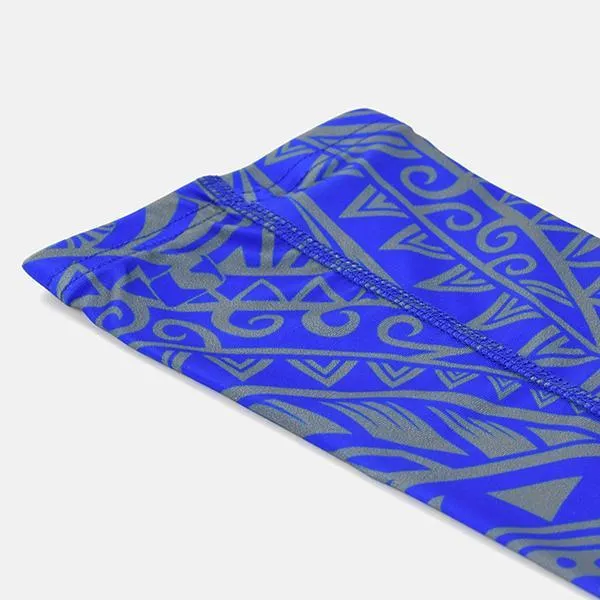 Oceanic Warrior Gray Blue Arm Sleeve