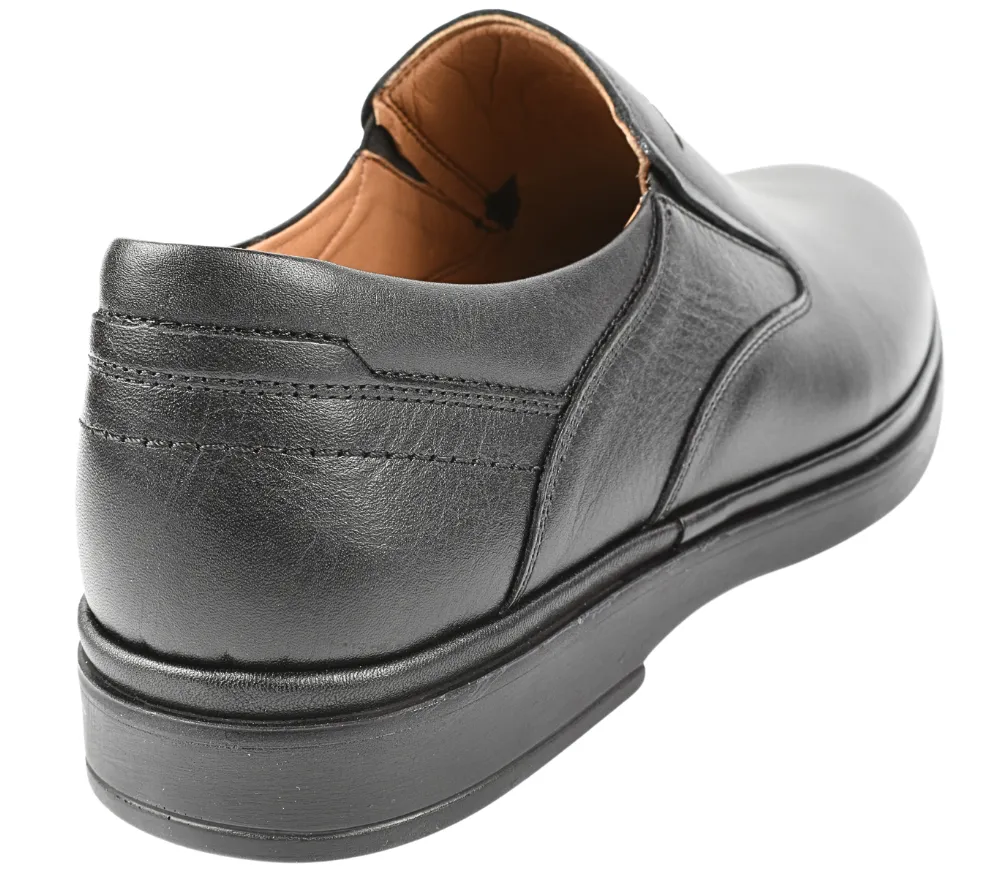 Pantofi casual, barbati, GORETTI, GR0326-175 negru, piele naturala