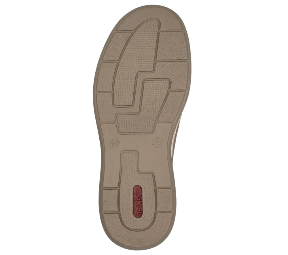 Pantofi casual, barbati, RIEKER, ANTISTRESS,17368-25 maro, piele naturala