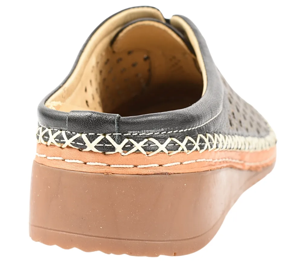 Pantofi casual,dama, ANNA VIOTTI, D27-04143 negru, piele naturala