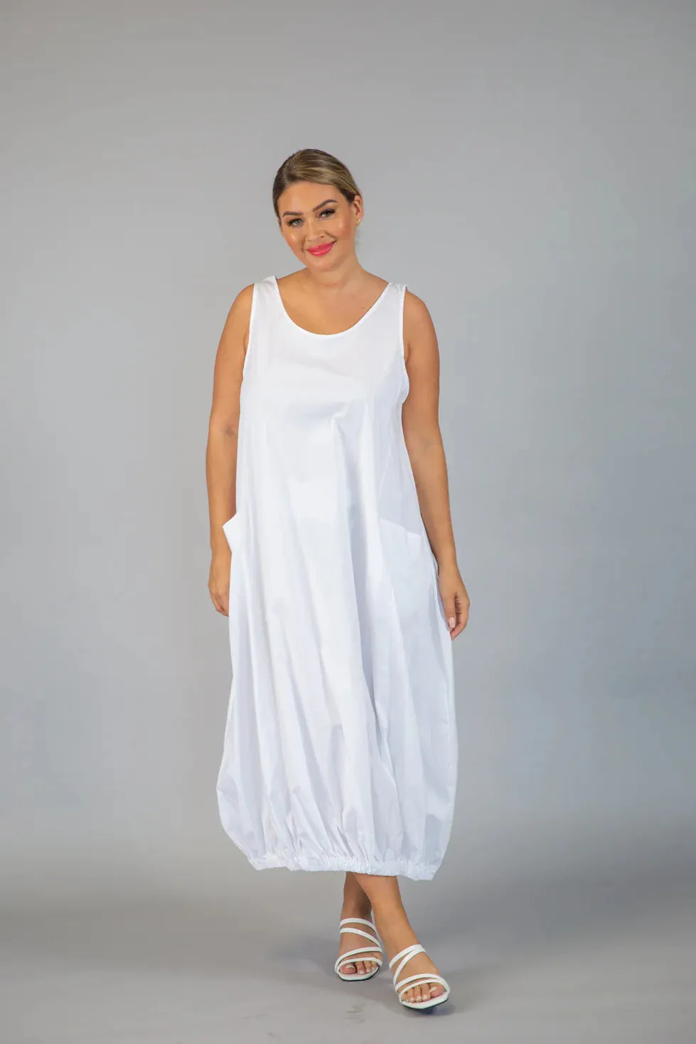 Paolo Tricot Sale, WT110728 Cotton Balloon Bottom Dress, 50% Off Regular Price