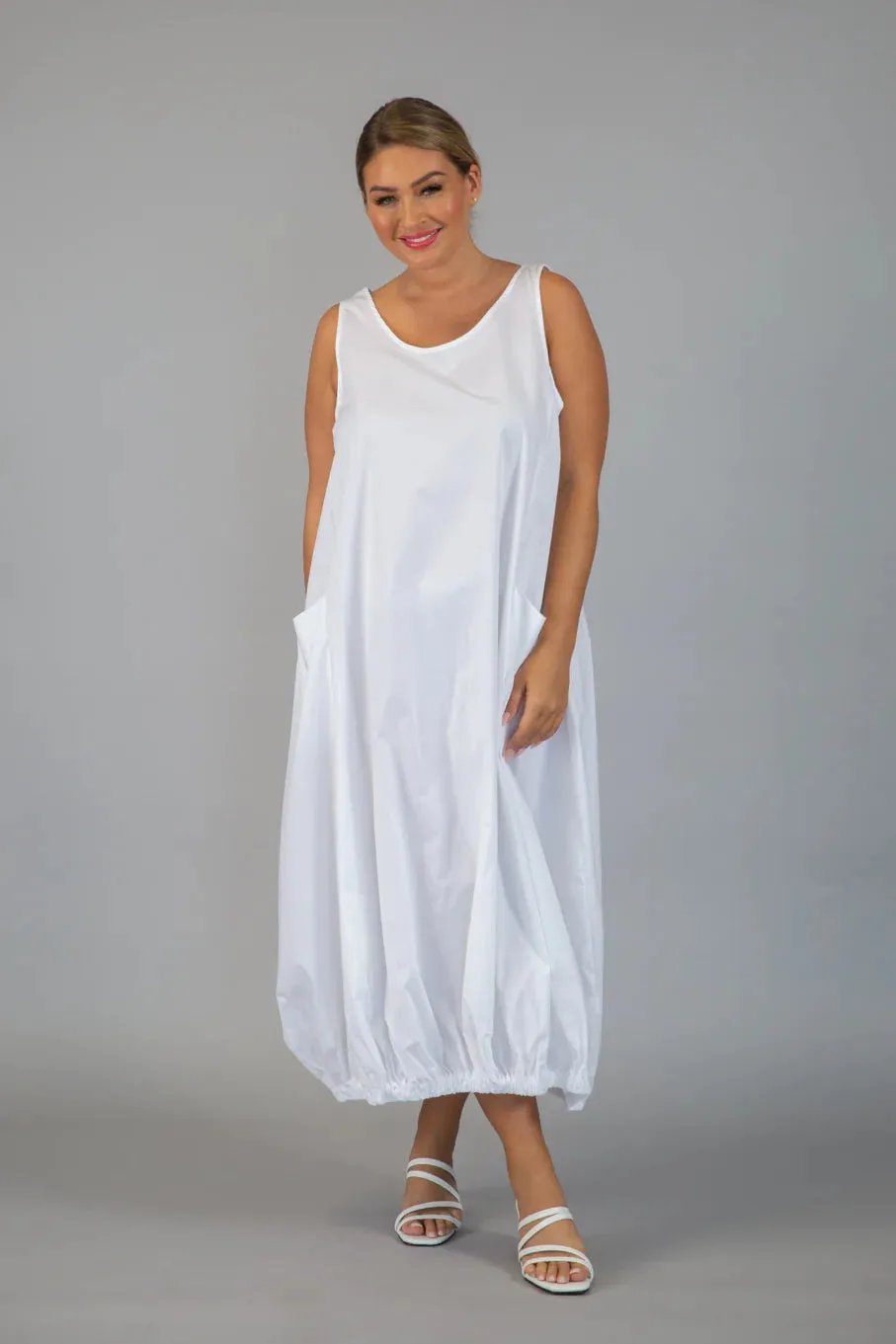 Paolo Tricot Sale, WT110728 Cotton Balloon Bottom Dress, 50% Off Regular Price