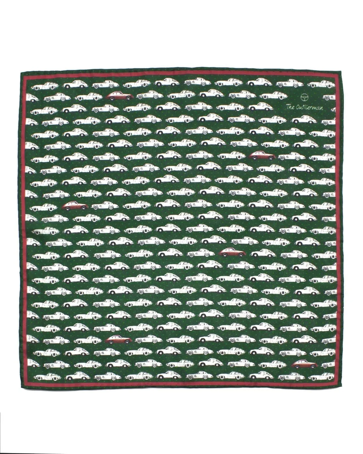 POSH - Silk Pocket Square - British Green
