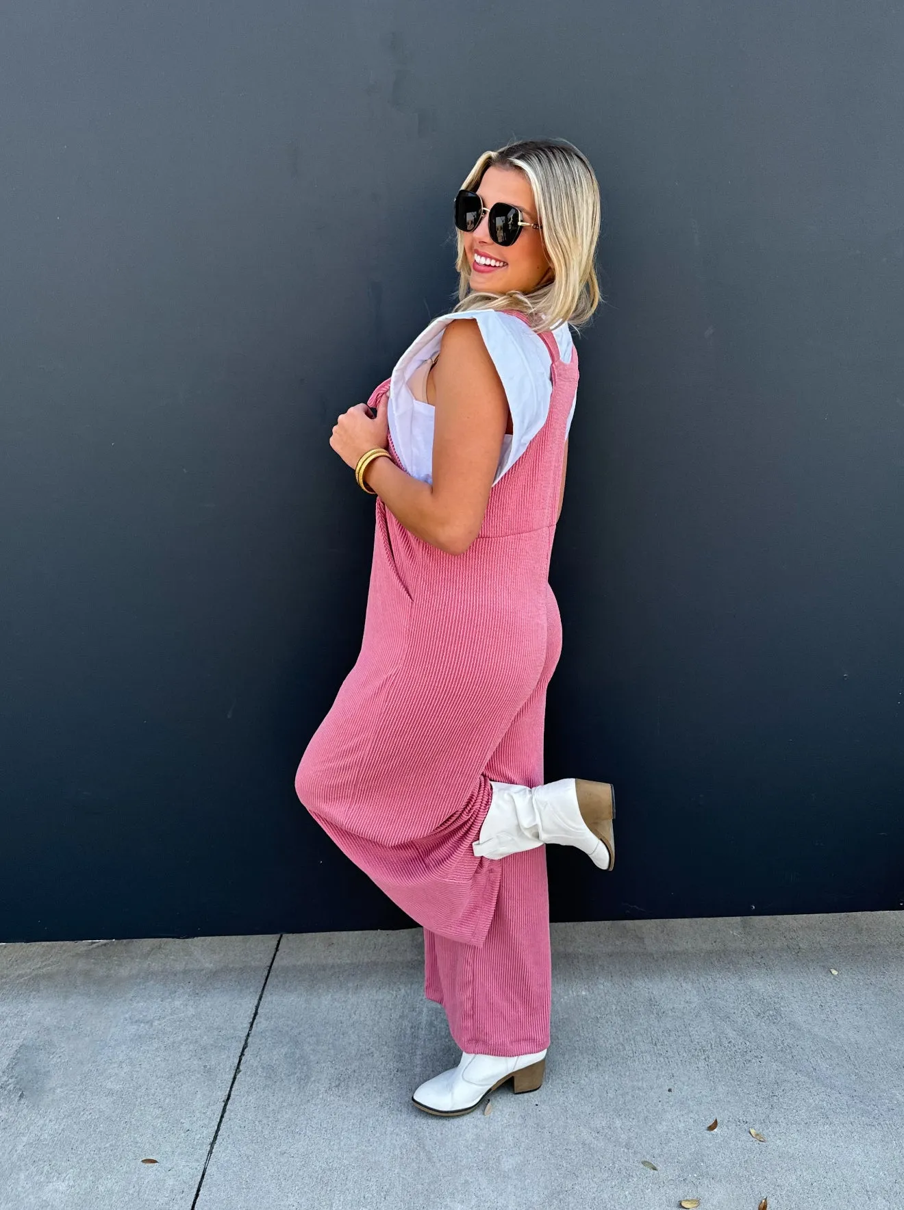 PRE-ORDER Cheetah & Solid Karli Boho Overalls