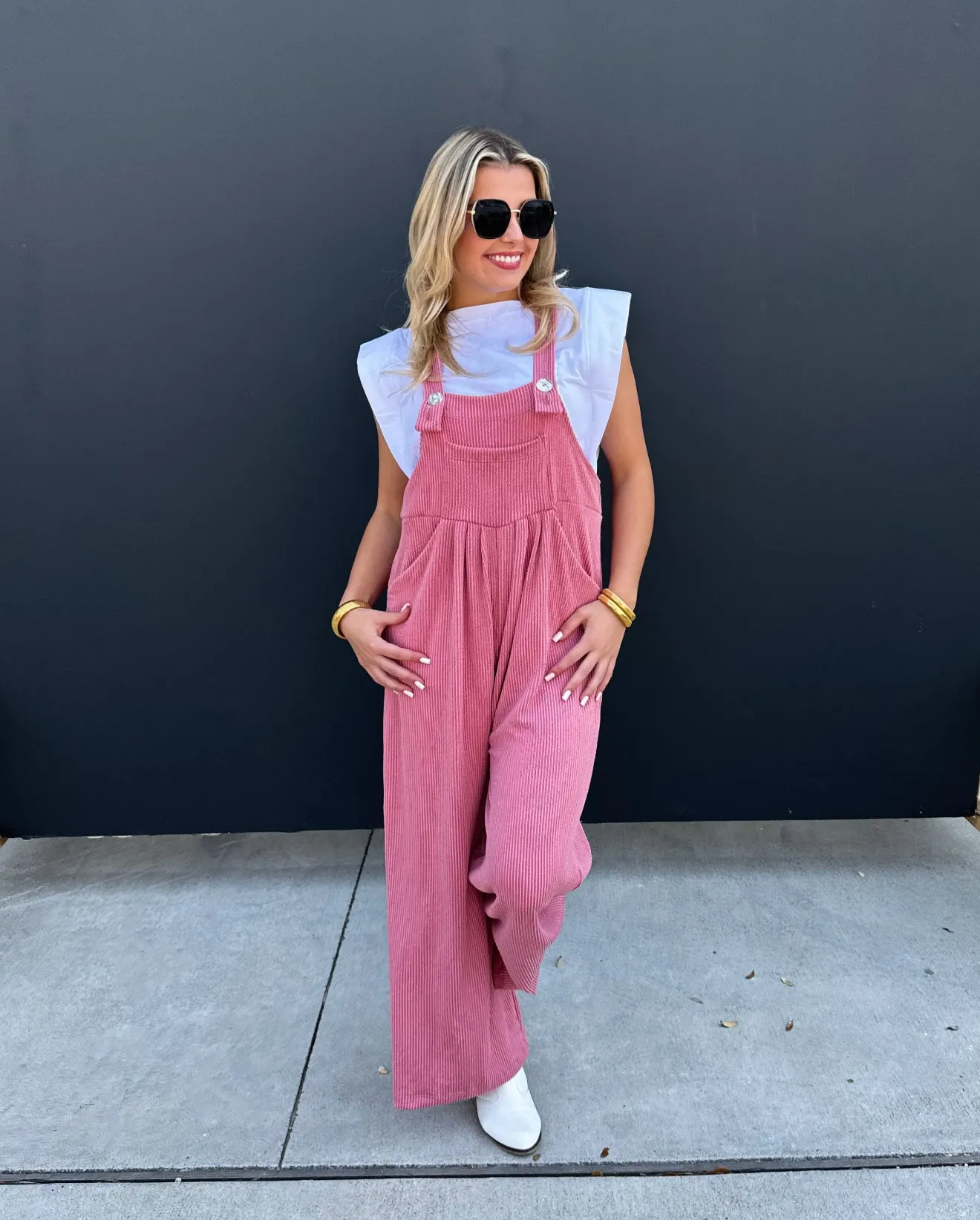 PRE-ORDER Cheetah & Solid Karli Boho Overalls