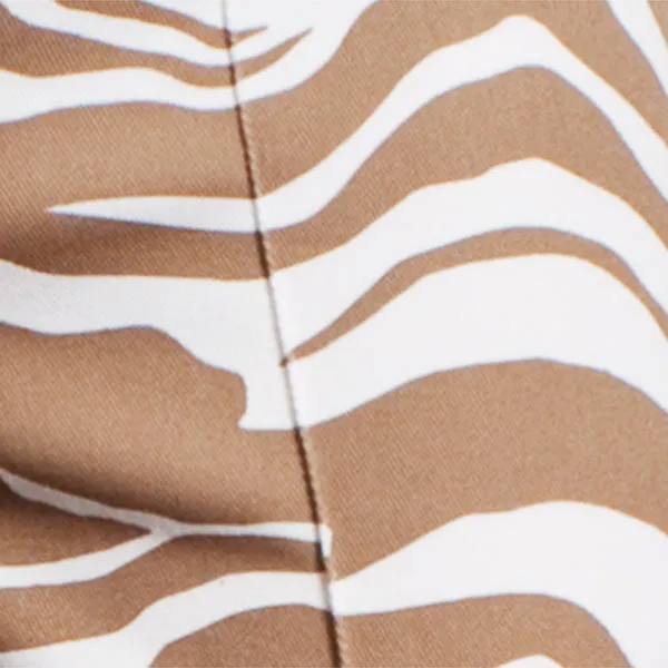 Printed Contour Pant In Natural Zebra