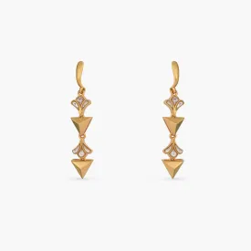 Pyramid Minimal Drop Earrings