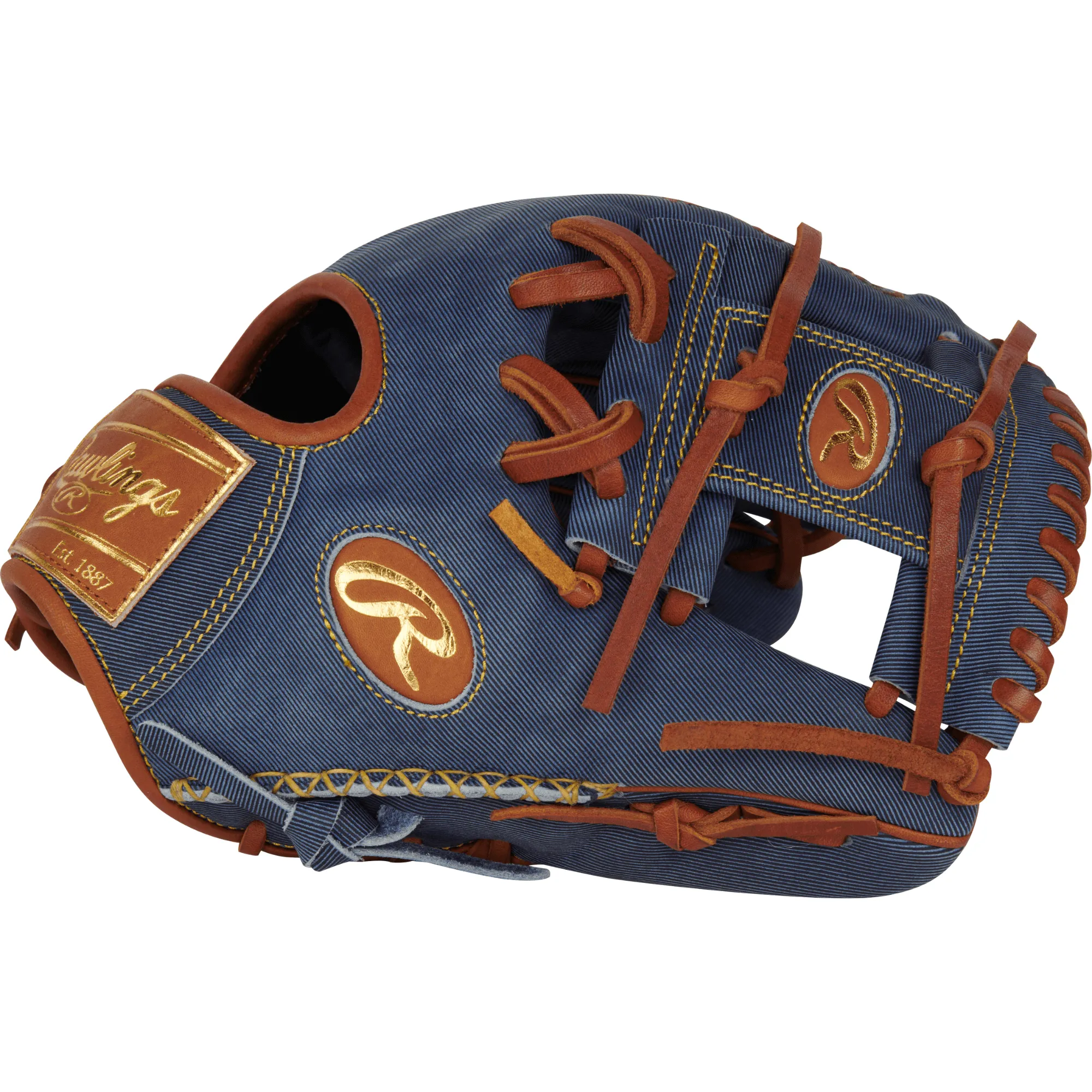 Rawlings Heart of the Hide Pro Label Denim Edition Infield Glove 11.5" RHT