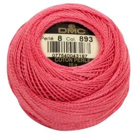 Size 8 Pearl Cotton Ball in Color 893 ~ Light Carnation
