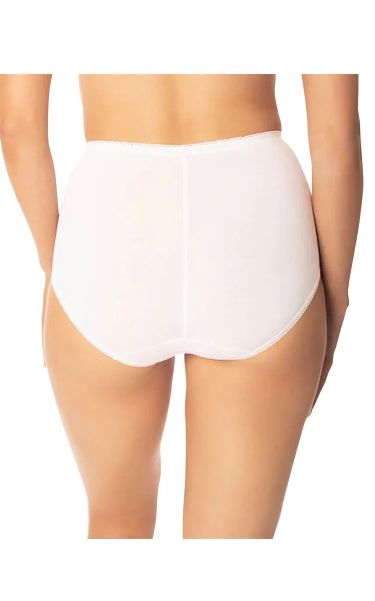 Sloggi 100% Cotton Underwear Maxi Brief in White - TWO PACK