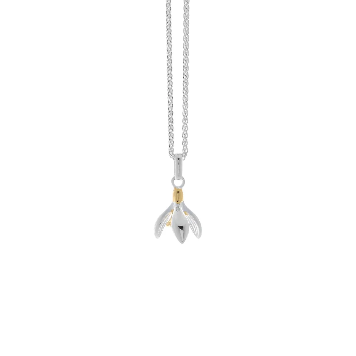 Snowdrop Silver & Gold Vermeil necklace