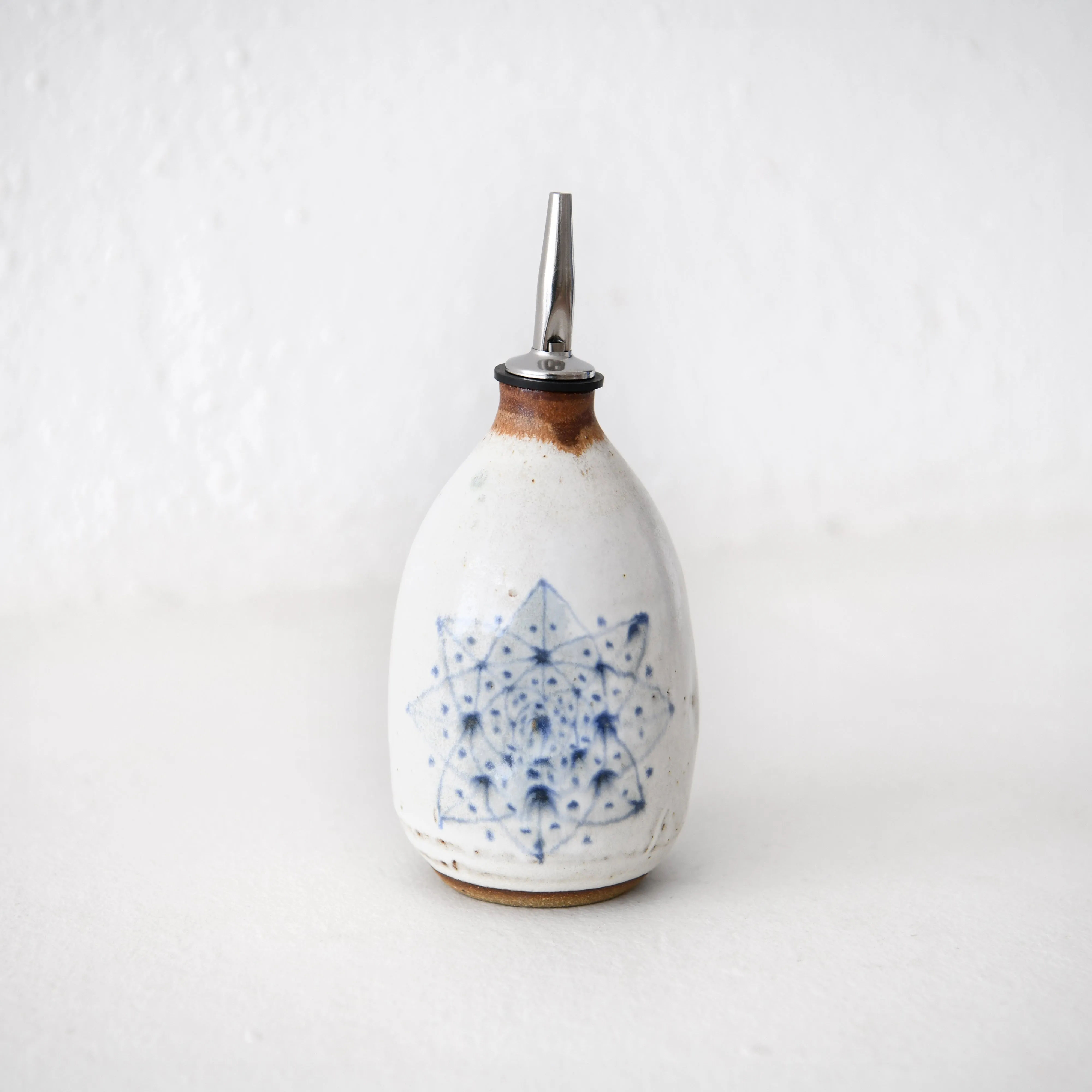 Spako Olive Oil Cruet - White Glaze