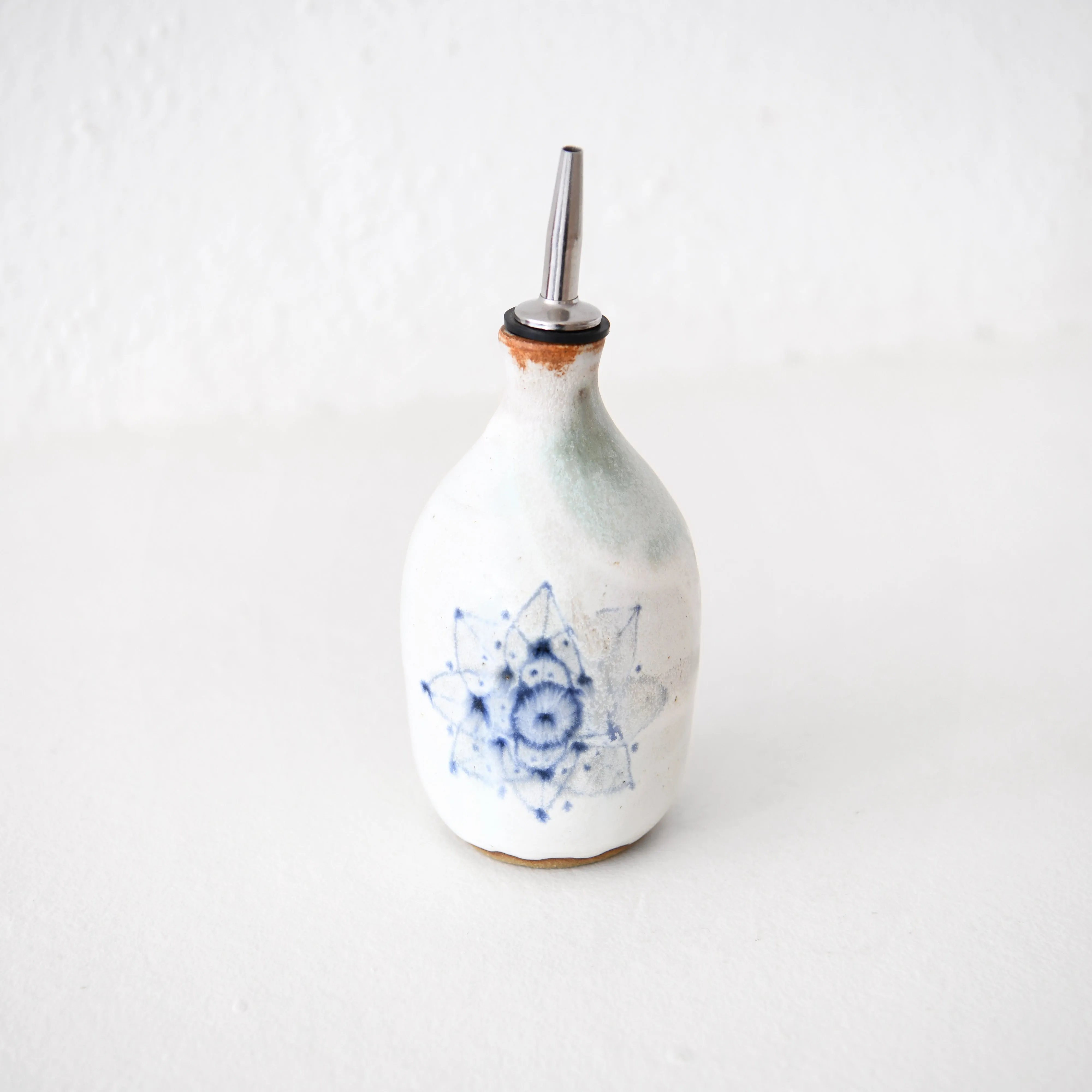 Spako Olive Oil Cruet - White Glaze