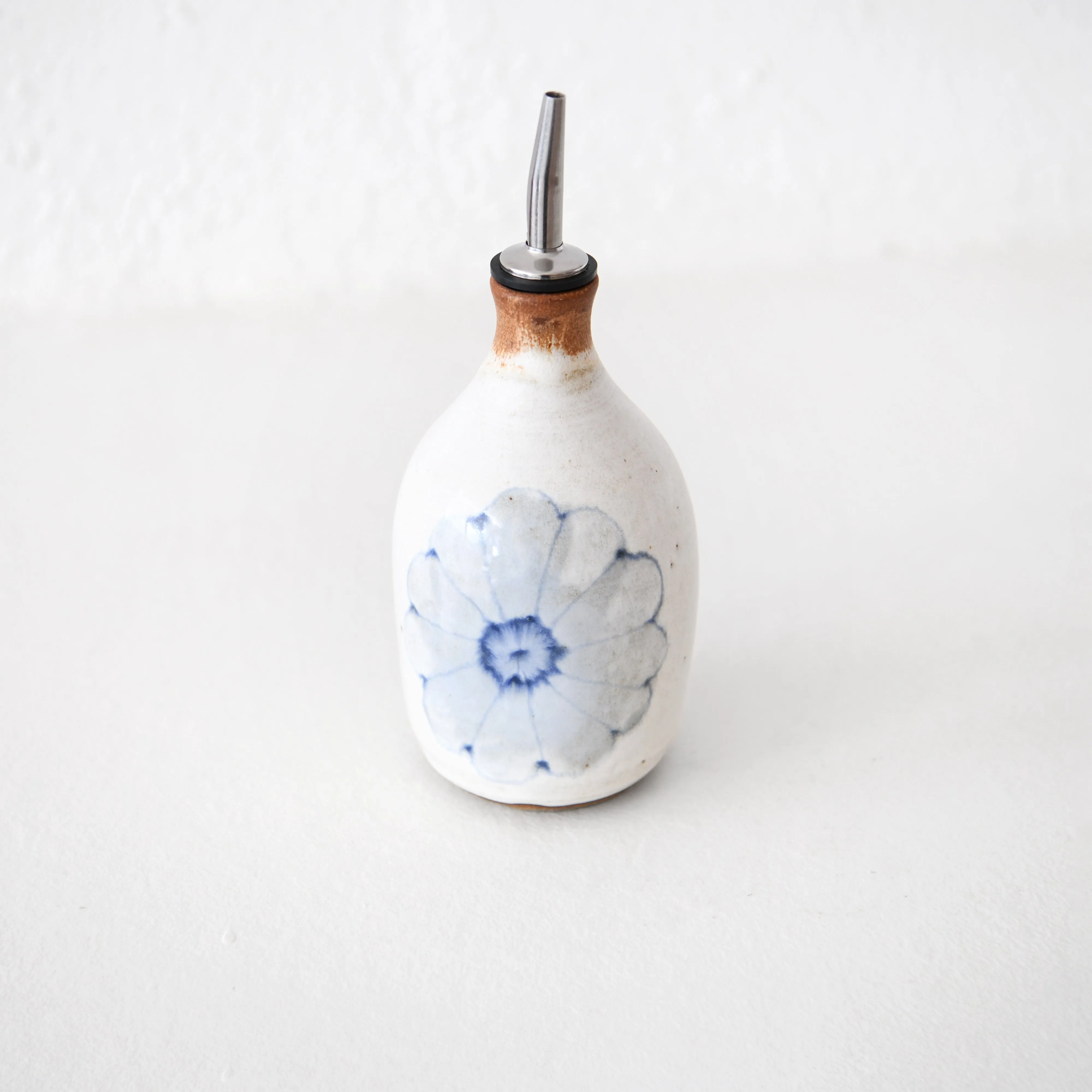 Spako Olive Oil Cruet - White Glaze