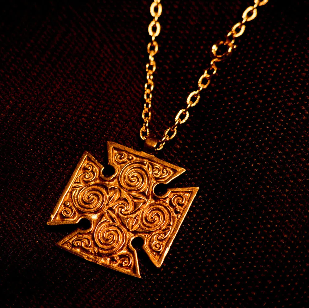 Square celtic cross, double sided - C-04