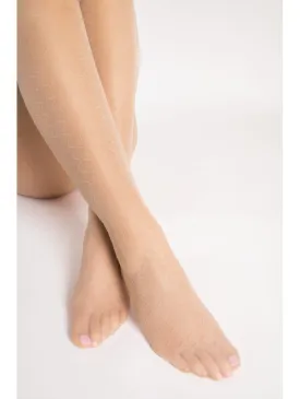 Step Up Sheer Nude Pattern Tights