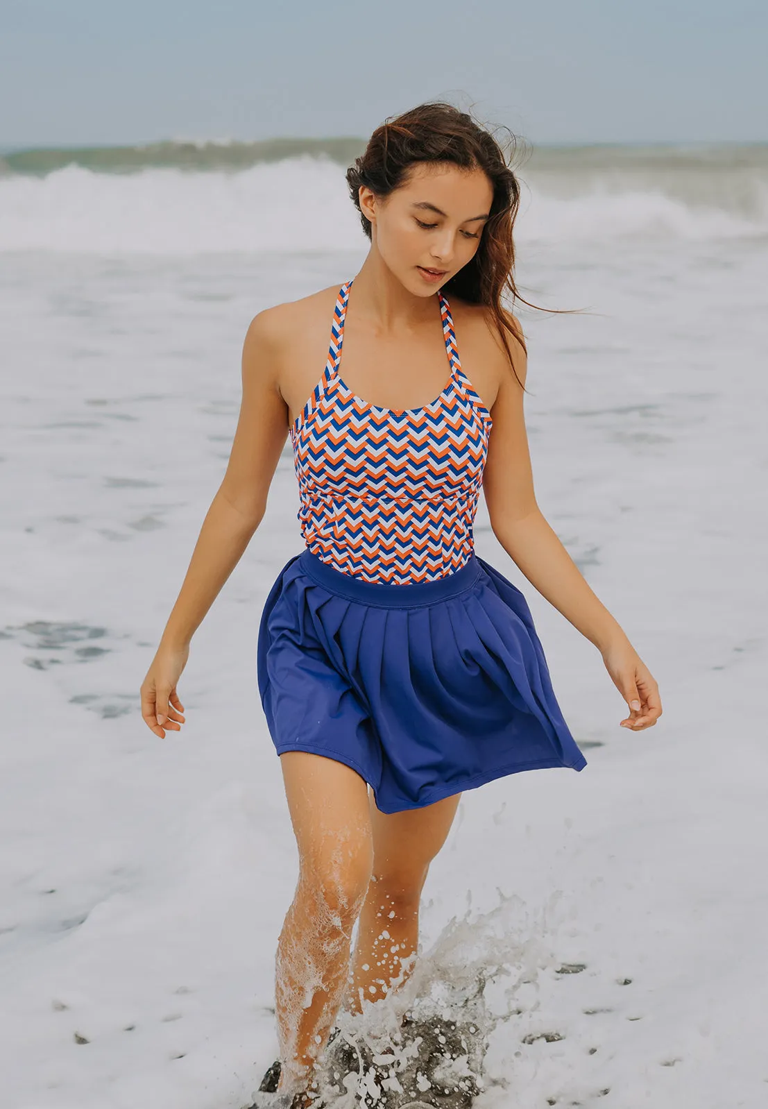Strappy Ruched Tankini One Piece (Trinity)