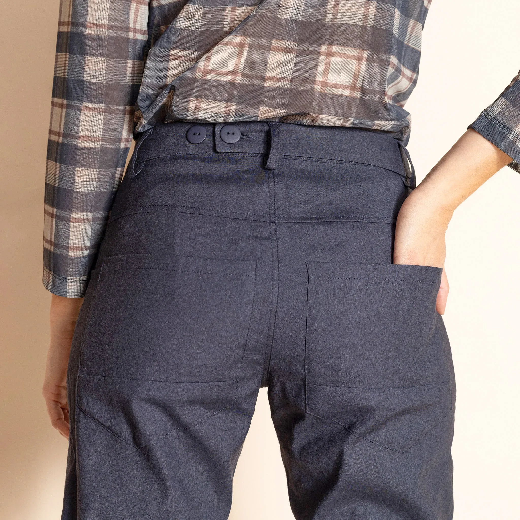 stretch linen vespa jean