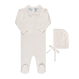 Vintage Knit Romper with Hat