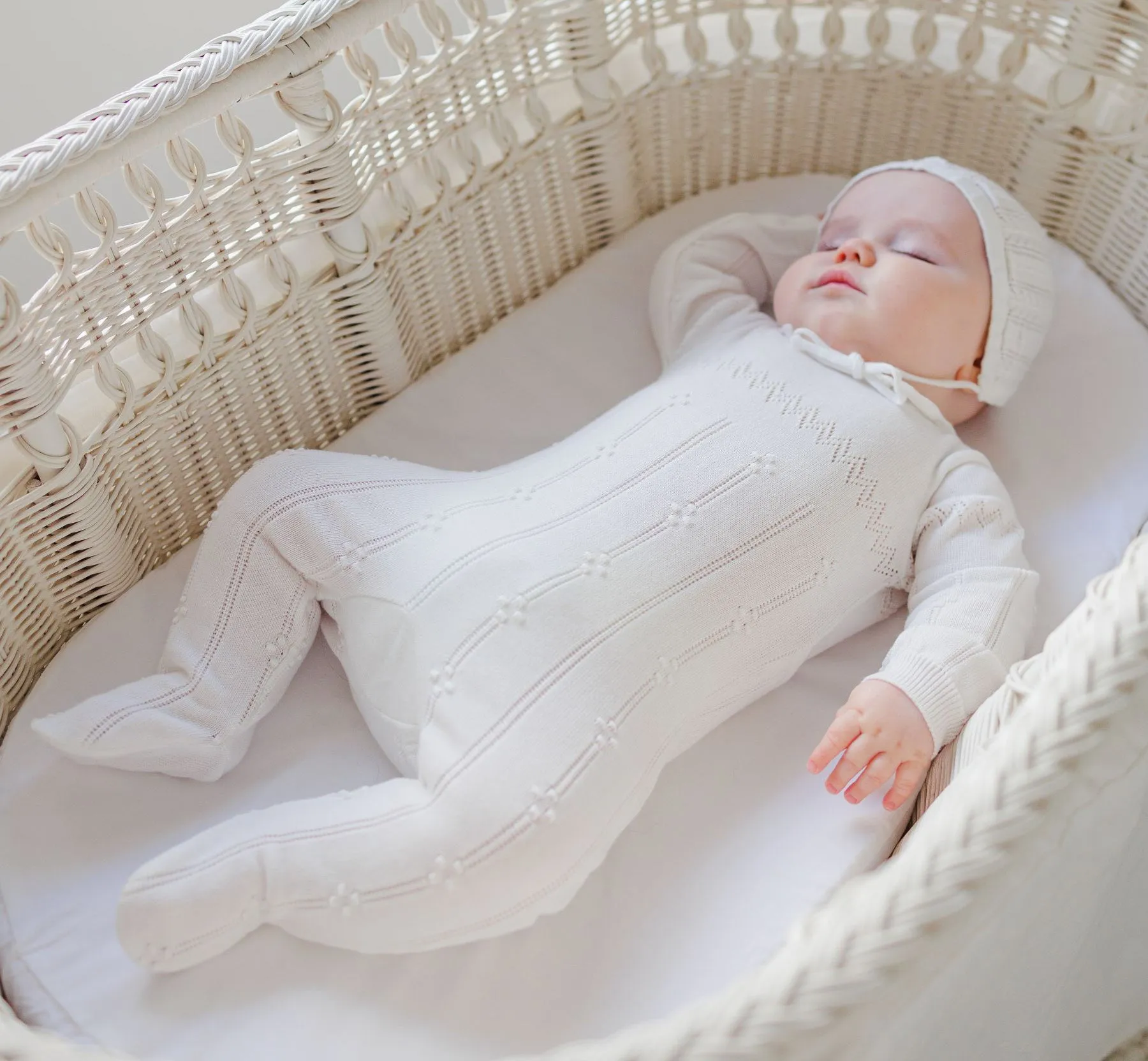 Vintage Knit Romper with Hat