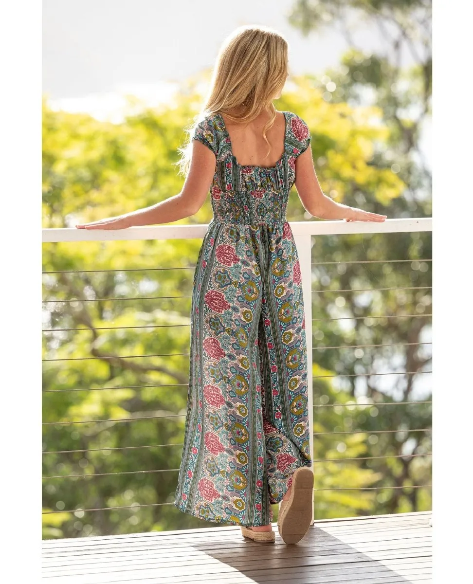 Vivienne Jumpsuit Teal Combo