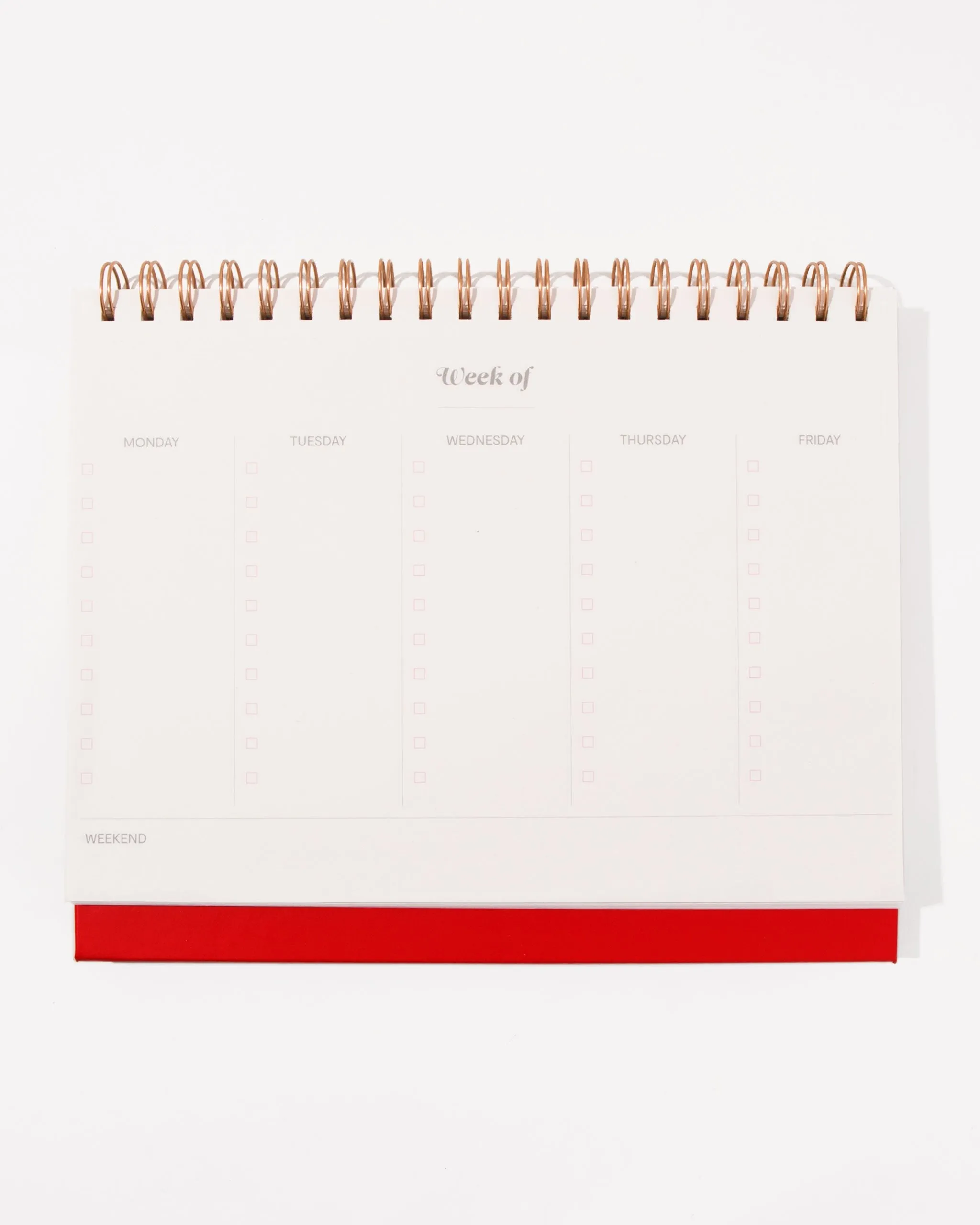 Weekly Desk Planner - Fraise